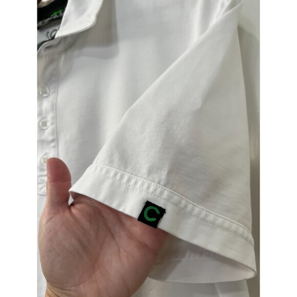 Travis Mathew The Chive Chive Golf White Polo Shirt - Men's Size Large *READ* - Picture 4 of 12